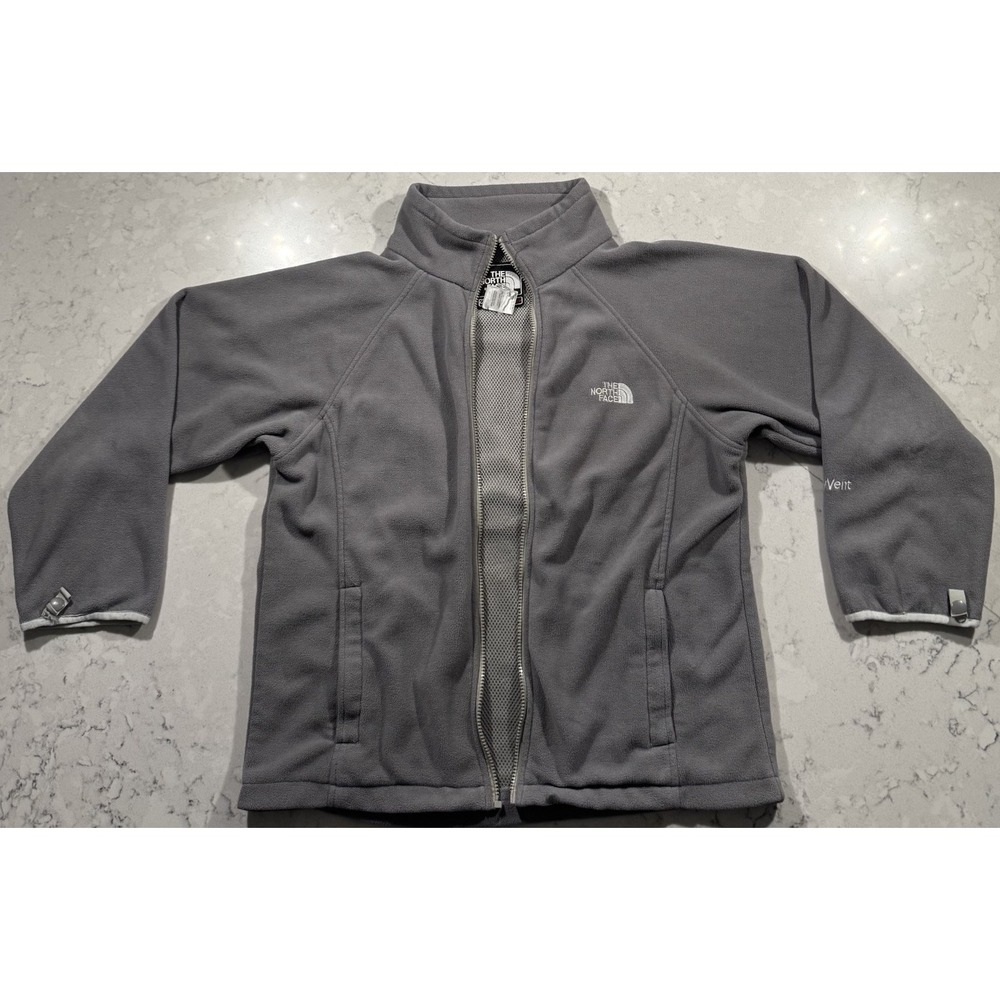The North Face Summit Series Fleece Jacket Womens Large Gray HyVent V608546
